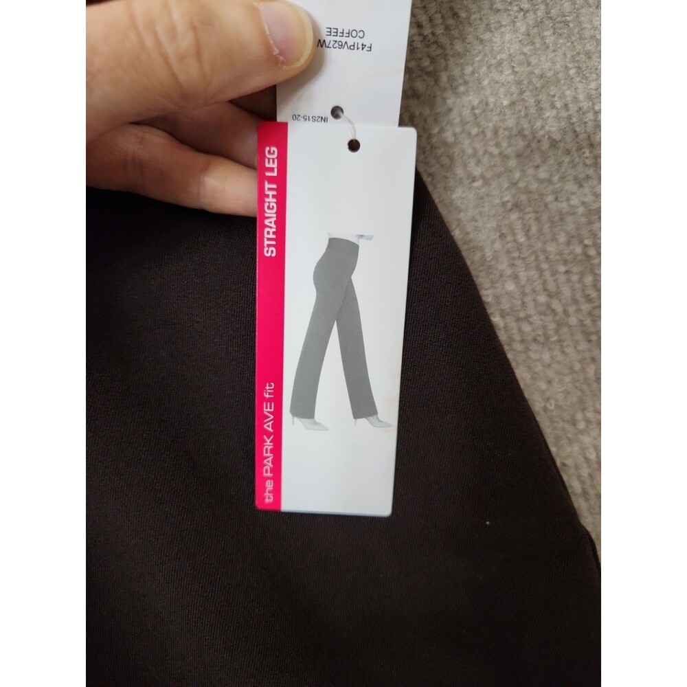 INVESTMENTS Park Ave Fit Dress Pants Womens 18W Brown Secret Support Pull On NEW - Picture 3 of 9